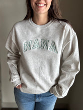 Load image into Gallery viewer, nana embroidered oatmeal sweatshirt