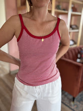 Load image into Gallery viewer, red + white stripe classic tank