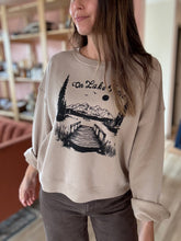 Load image into Gallery viewer, on lake time cropped sweatshirt