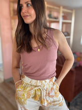 Load image into Gallery viewer, dusty mauve scoop ribbed tank