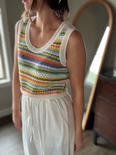 Load image into Gallery viewer, sylvia orange stripe sweater vest