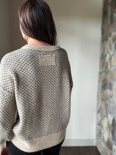 Load image into Gallery viewer, khaki black jacquard sweater