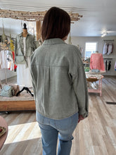 Load image into Gallery viewer, vintage wash sage twill jacket