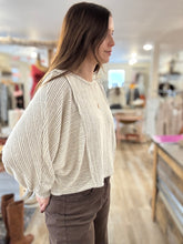 Load image into Gallery viewer, ultra soft stripe mix dolman pullover