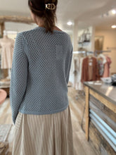 Load image into Gallery viewer, seafoam open knit tie front cardigan