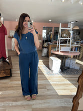 Load image into Gallery viewer, dark chambray wide leg pants