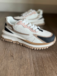 blowfish mauve+tan mix sneakers