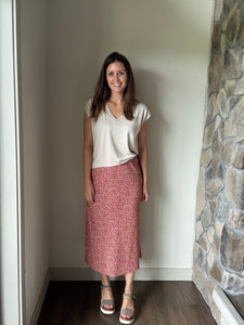 stone modal favorite v-neck top