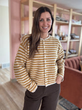 Load image into Gallery viewer, goldie girl striped cardigan