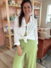 Load image into Gallery viewer, so cal white button up shirt