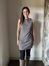 Load image into Gallery viewer, avenues black+tan tweed mini dress