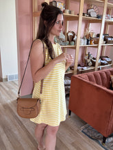 Load image into Gallery viewer, banana stripe sleeveless dress