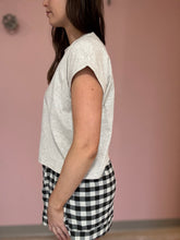 Load image into Gallery viewer, classic oatmeal cotton cuffed tee