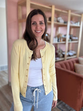 Load image into Gallery viewer, lemon soft button cardigan