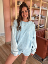 Load image into Gallery viewer, aqua soft vintage oversized pullover