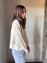 Load image into Gallery viewer, oatmeal ribbed dolman sweater