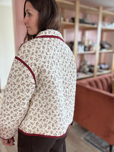 Load image into Gallery viewer, poppy floral quilted jacket