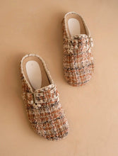 Load image into Gallery viewer, chai tweed mule