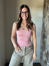 Load image into Gallery viewer, dusty pink soft basic scoop tank