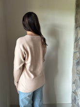 Load image into Gallery viewer, warm taupe ribbed dolman sweater