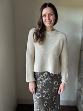 Load image into Gallery viewer, cream chunky knit sweater