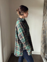 Load image into Gallery viewer, green camp flannel