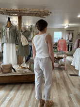 Load image into Gallery viewer, taupe stripe lightweight pants