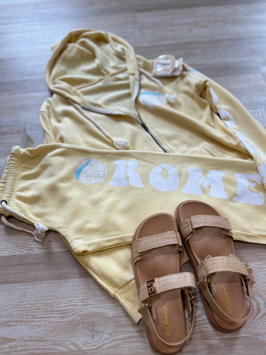 rome burnout fleece sweatpants | 4 colors