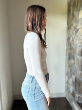 Load image into Gallery viewer, oatmeal scoop long sleeve tee