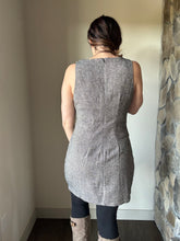 Load image into Gallery viewer, avenues black+tan tweed mini dress