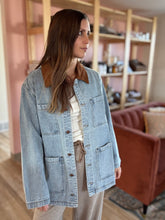 Load image into Gallery viewer, denim corduroy barn jacket