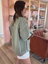 Load image into Gallery viewer, jamie olive oversized denim jacket