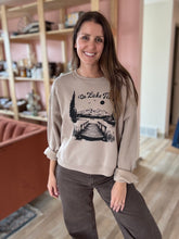 Load image into Gallery viewer, on lake time cropped sweatshirt