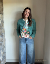 Load image into Gallery viewer, vintage pine chunky cable cardigan