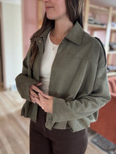 Load image into Gallery viewer, bubble combat suede jacket