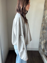 Load image into Gallery viewer, grey soft cloud drawstring sweatshirt | S-3XL