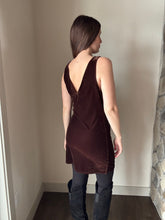 Load image into Gallery viewer, chocolate velvet reversible dress