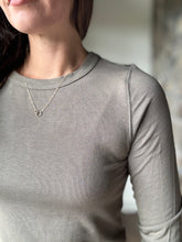 Load image into Gallery viewer, olive soft ribbed long sleeve top