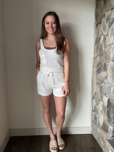 Load image into Gallery viewer, white crochet romper