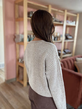 Load image into Gallery viewer, drew two-tone beige sweater