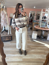 Load image into Gallery viewer, hidden high waist bone cropped wide leg pants