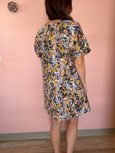 Load image into Gallery viewer, purple mix floral cotton shift dress