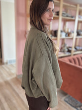Load image into Gallery viewer, bubble combat suede jacket