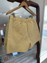 Load image into Gallery viewer, daisy yellow denim shorts