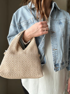 woven diamond hobo bag | 3 colors