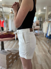 Load image into Gallery viewer, judy blue high waist white jogger shorts