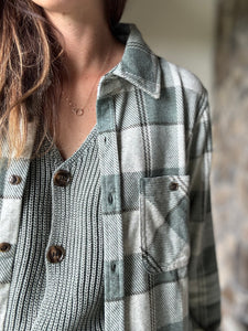 forest mineral wash button vest