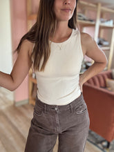 Load image into Gallery viewer, gracie cream ribbed tank bralette