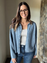 Load image into Gallery viewer, ultra soft blue button cardigan