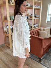 Load image into Gallery viewer, so cal white button up shirt